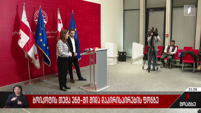 ბოიკოტის თემა ენმ-ში შიდა დაპირისპირების ფონზე