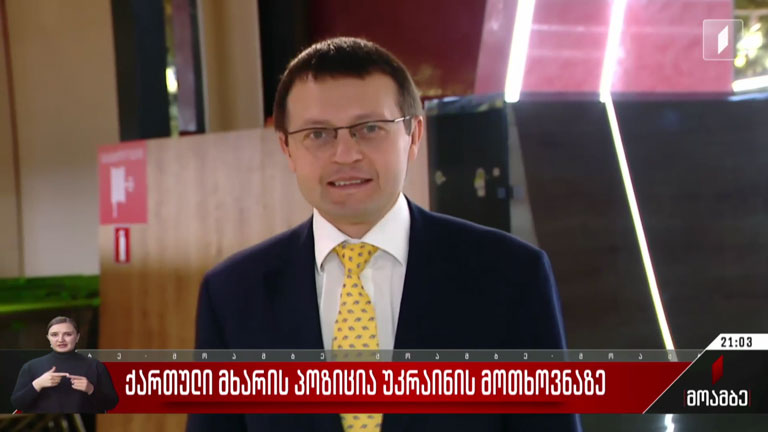 ქართული მხარის პოზიცია უკრაინის მოთხოვნაზე