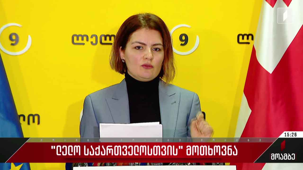 პარტიის „ლელო საქართველოსთვის“ მოთხოვნა