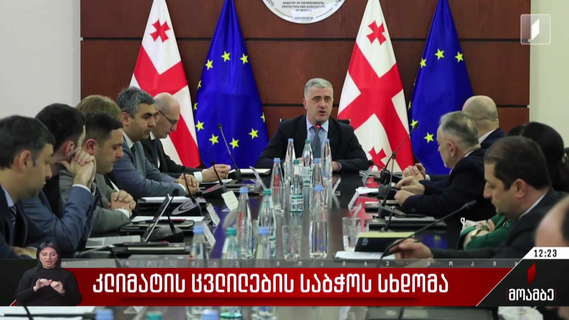 კლიმატის ცვლილების საბჭოს სხდომა