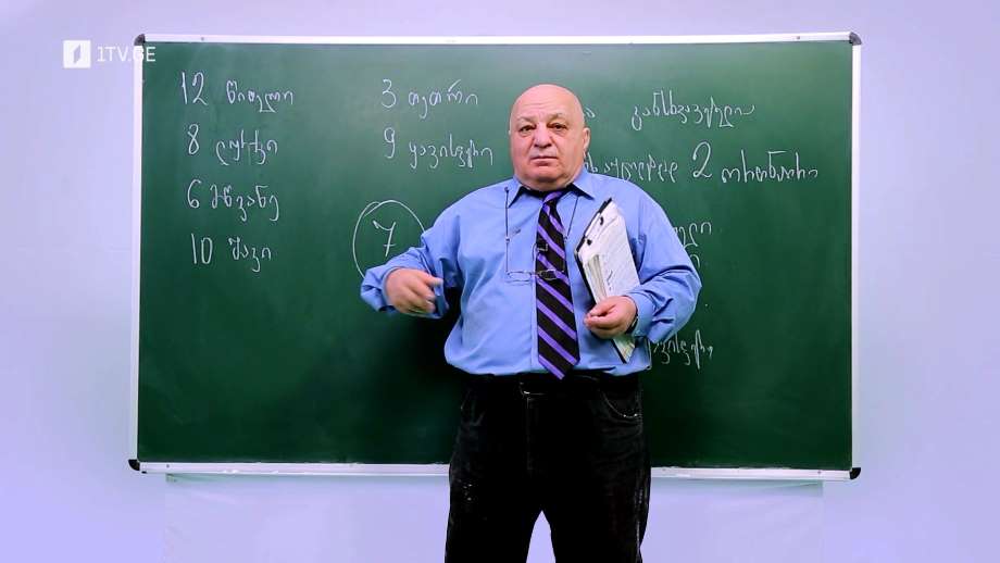 ცვანციკას ონლაინ გაკვეთილები - VI კლასი: მოიაზრე