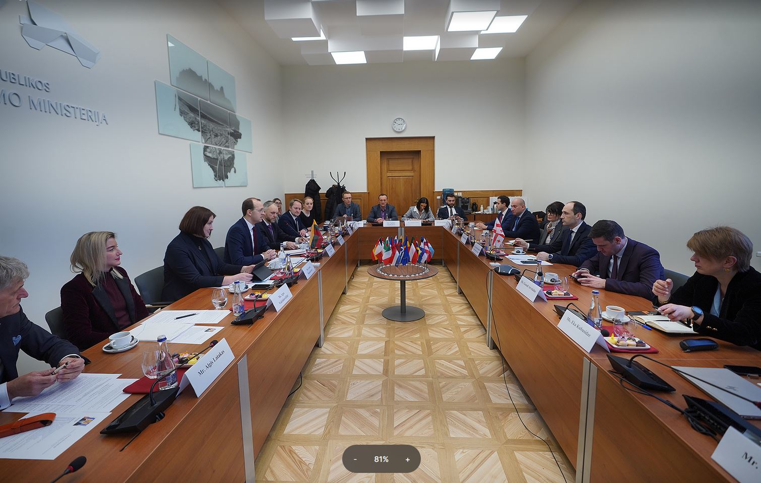ლევან დავითაშვილმა ლიეტუველ კოლეგას შუა სატრანსპორტო დერეფნის შესაძლებლობები გააცნო
