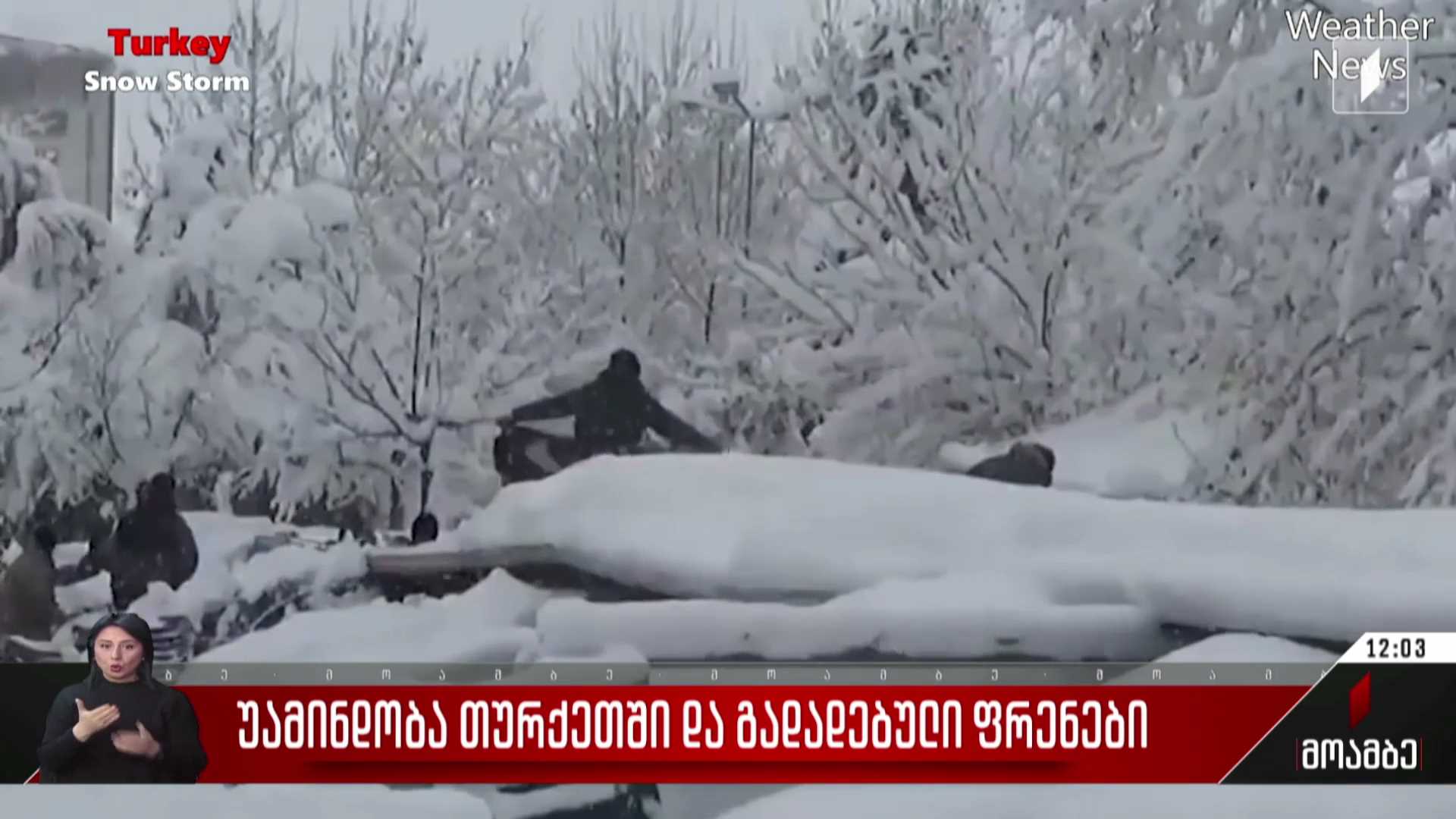 უამინდობა თურქეთში და გადადებული ფრენები