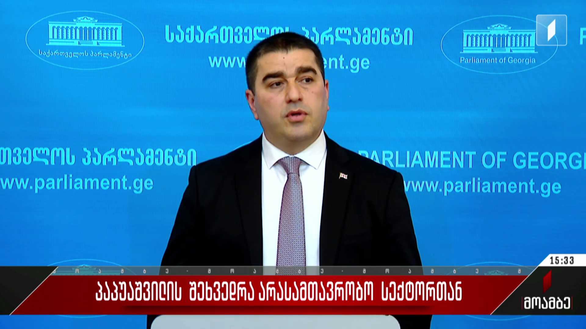 პაპუაშვილის შეხვედრა არასამთავრობოებთან