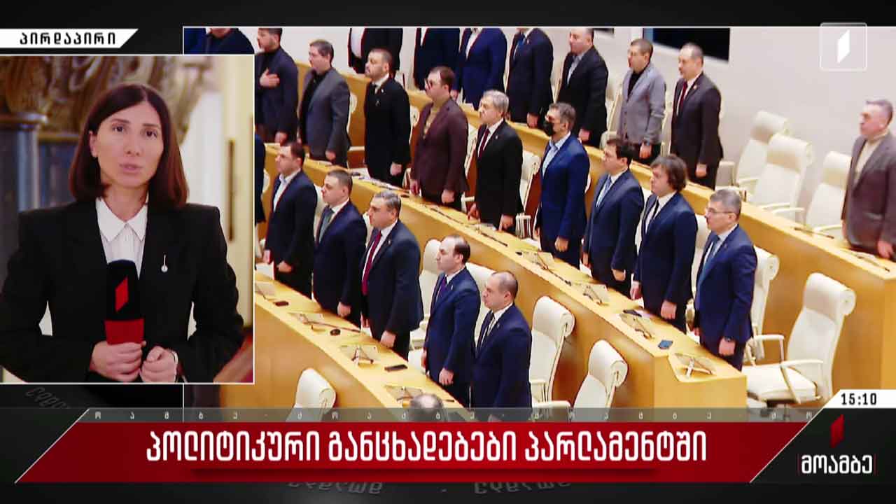 პოლიტიკური განცხადებები საქართველოს პარლამენტში
