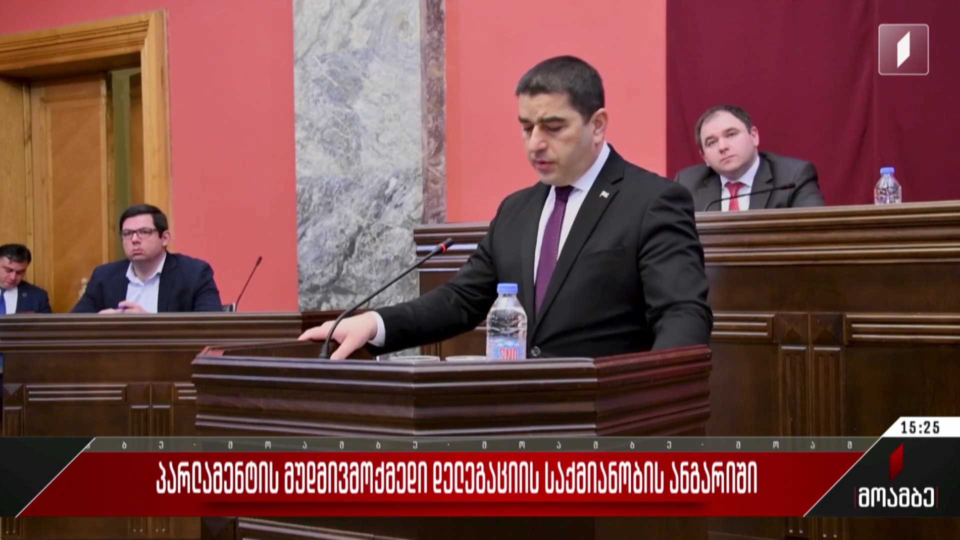 პარლამენტის მუდმივმოქმედი დელეგაციის საქმიანობის ანგარიში