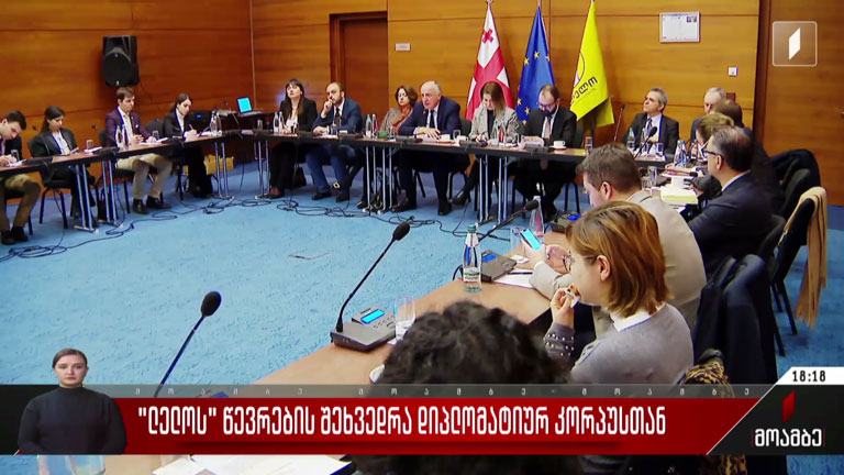 „ლელოს“ წარმომადგენელთა შეხვედრა დიპლომატიურ კორპუსთან