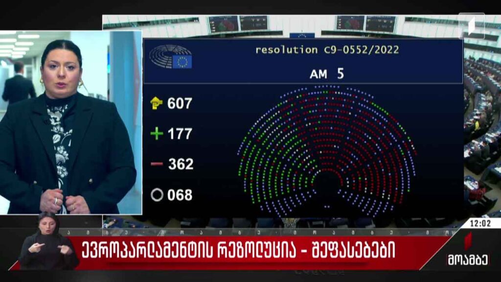 ევროპარლამენტის რეზოლუცია – შეფასებები თბილისში