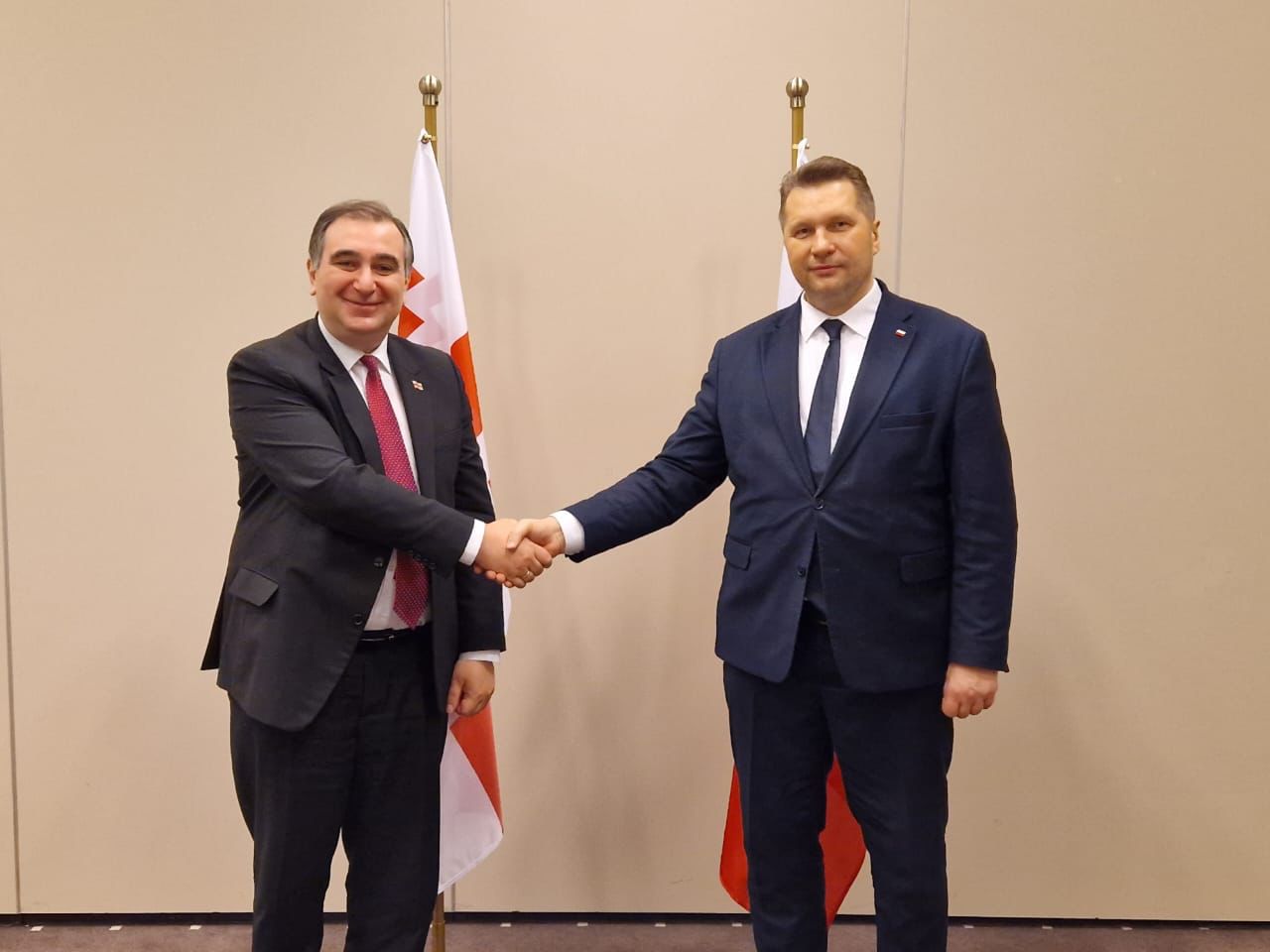 მიხეილ ჩხენკელი პოლონეთის განათლების მინისტრს შეხვდა
