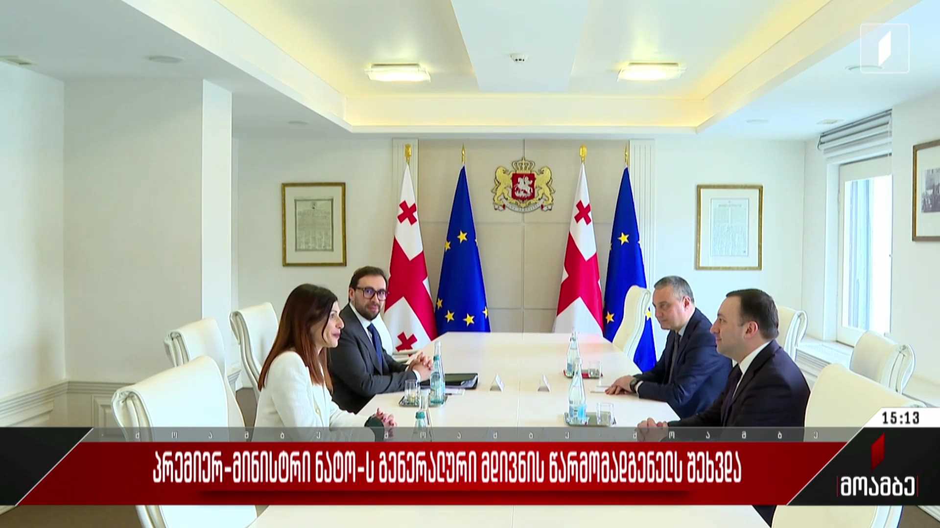 პრემიერ-მინისტრი ნატო-ს გენერალური მდივნის წარმომადგენელს შეხვდა