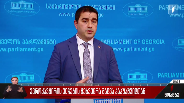 ევროკავშირის ელჩების შეხვედრა შალვა პაპუაშვილთან