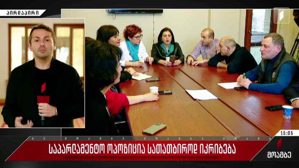 საპარლამენტო ოპოზიციის წევრების შეხვედრა