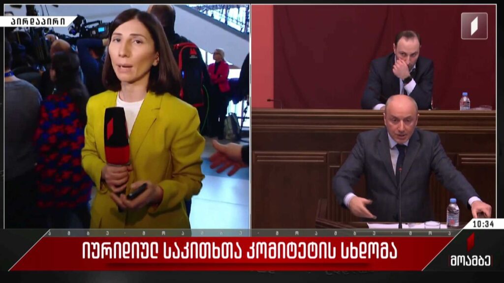 იურიდიულ საკითხთა კომიტეტის სხდომა
