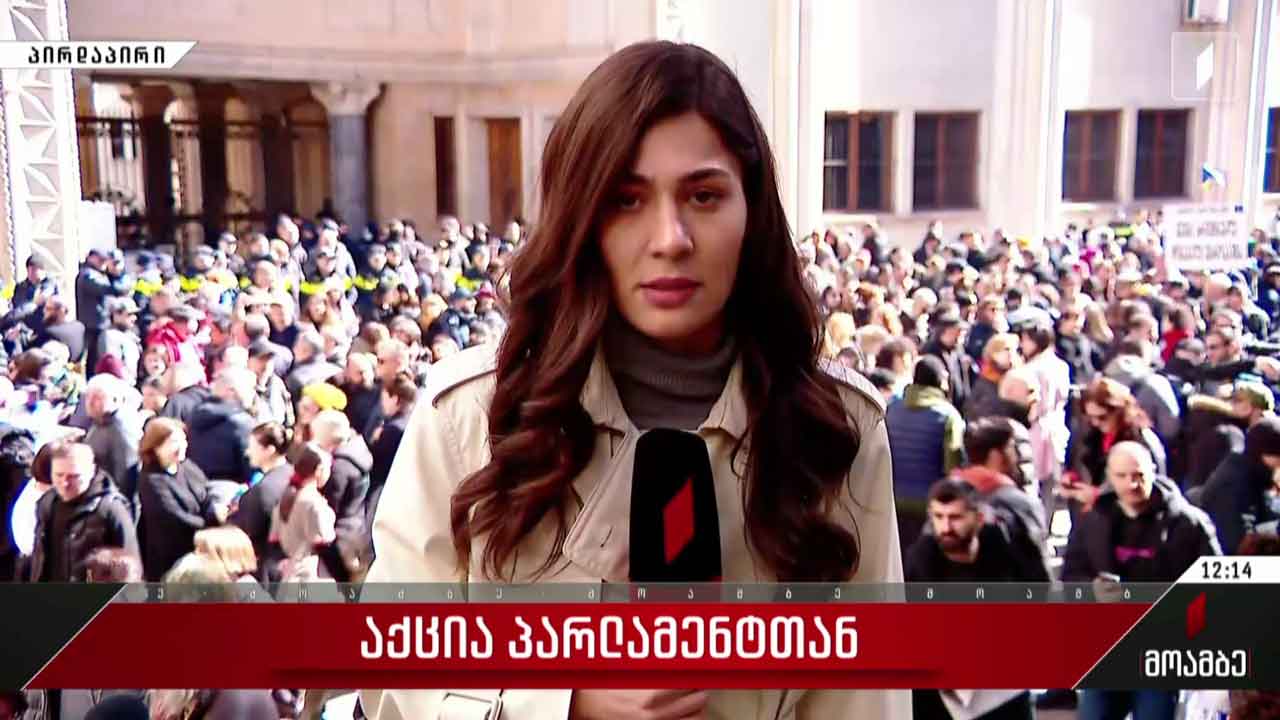 აქცია პარლამენტთან
