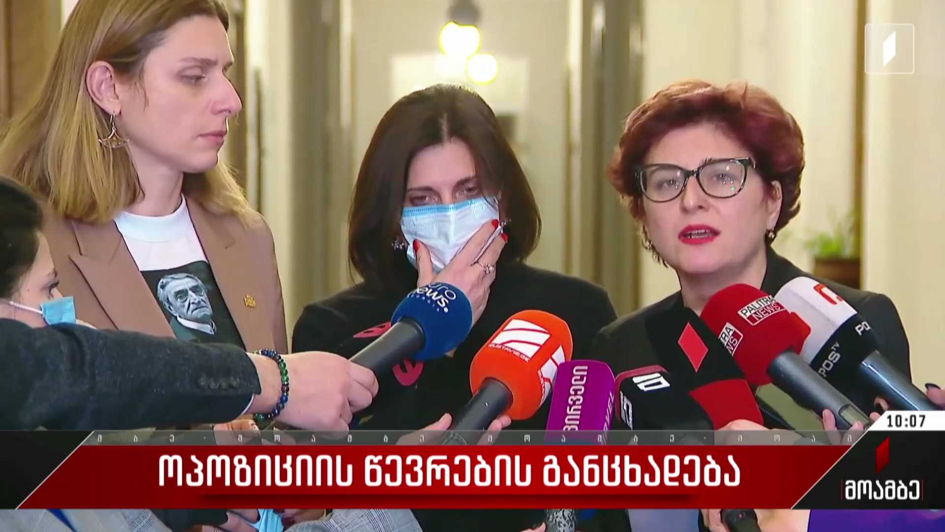 ოპოზიციის წევრების განცხადება