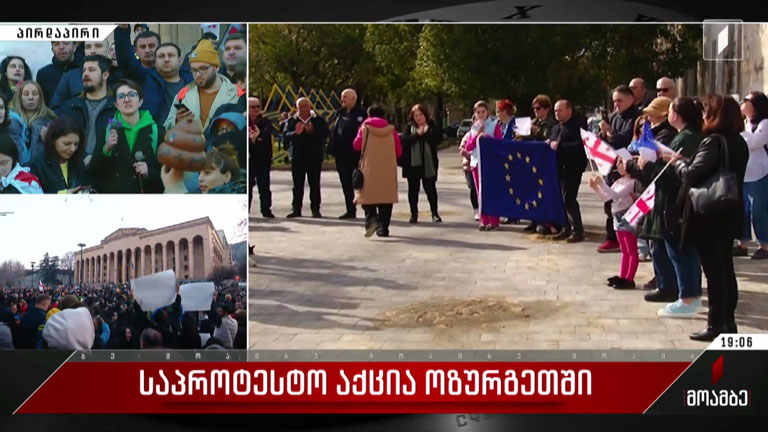 საპროტესტო აქცია ოზურგეთში