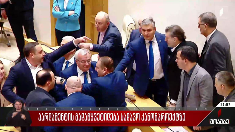 პარლამენტის გადაწყვეტილება სადავო კანონპროექტზე