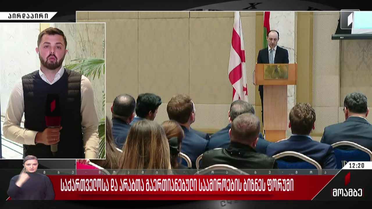 საქართველოსა და არაბთა გაერთიანებული საამიროების ბიზნესფორუმი