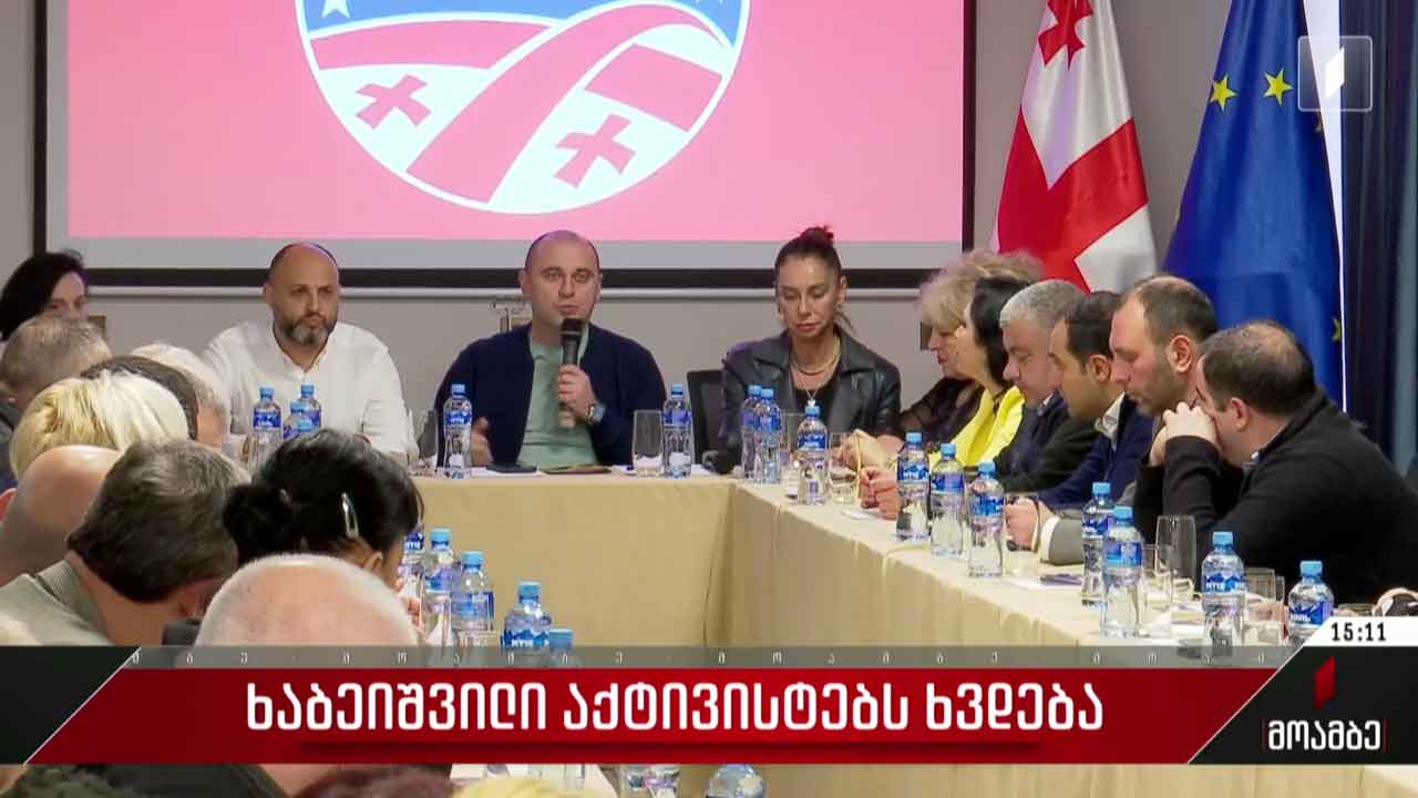 ლევან ხაბეიშვილის შეხვედრა აქტივისტებთან