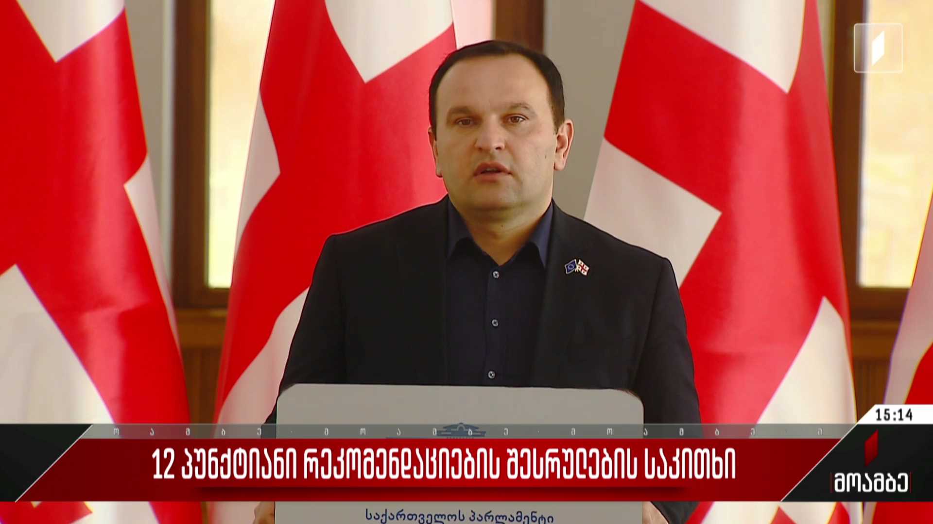 12-პუნქტიანი რეკომენდაციების შესრულების საკითხი
