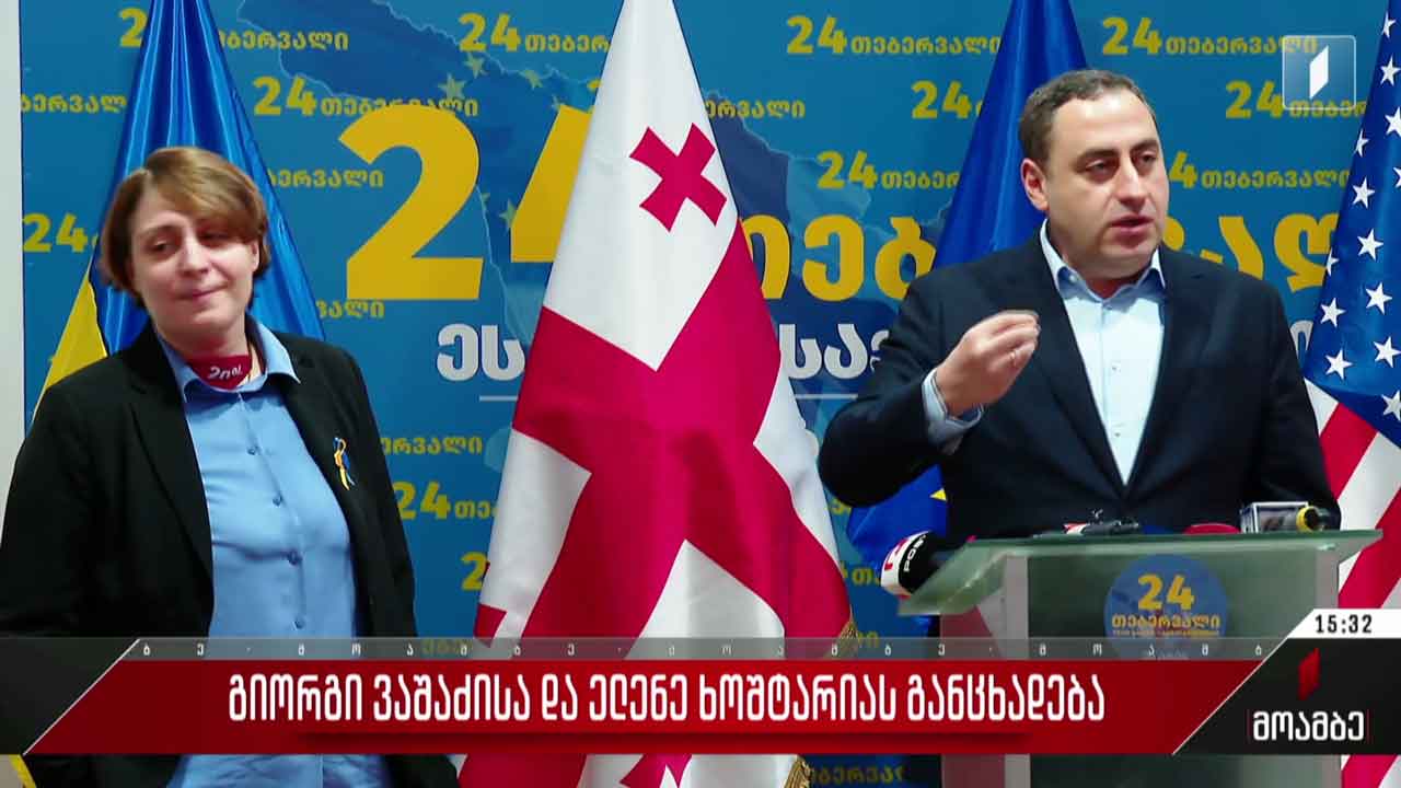 გიორგი ვაშაძისა და ელენე ხოშტარიას განცხადება