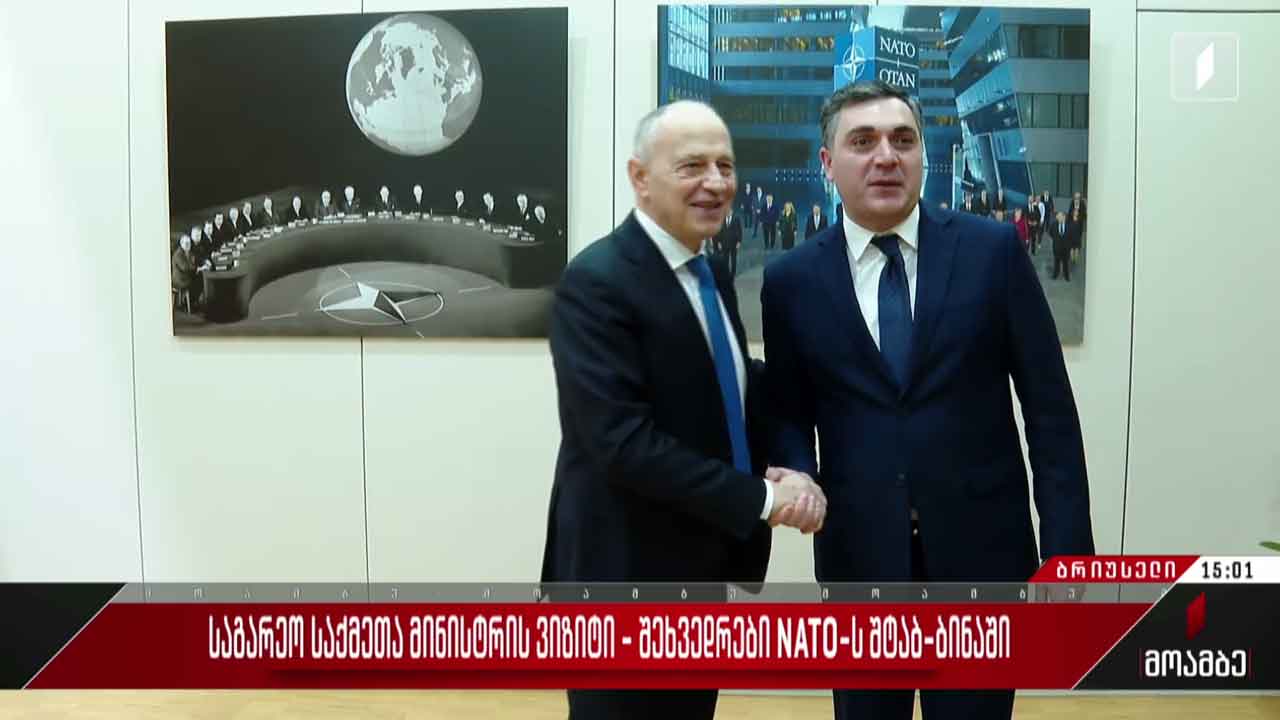 საგარეო საქმეთა მინისტრის ვიზიტი - შეხვედრები NATO-ს შტაბ-ბინაში