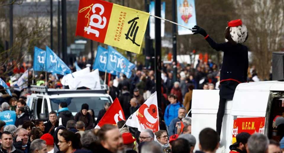 საფრანგეთის ქალაქებში საპენსიო რეფორმის წინააღმდეგ მასშტაბური აქციები გრძელდება