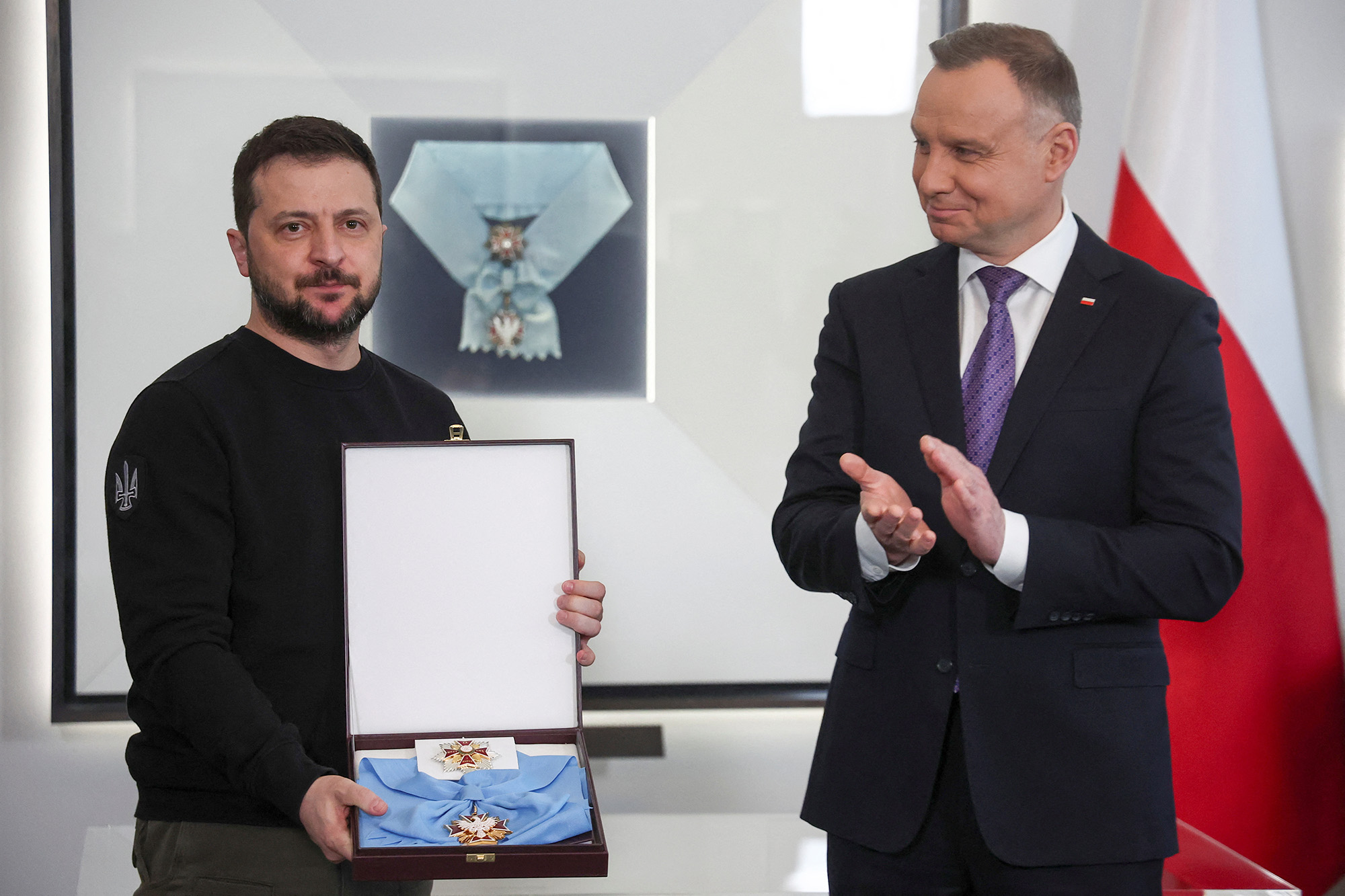 ვოლოდიმირ ზელენსკი პოლონეთის უმაღლესი ორდენით დააჯილდოვეს