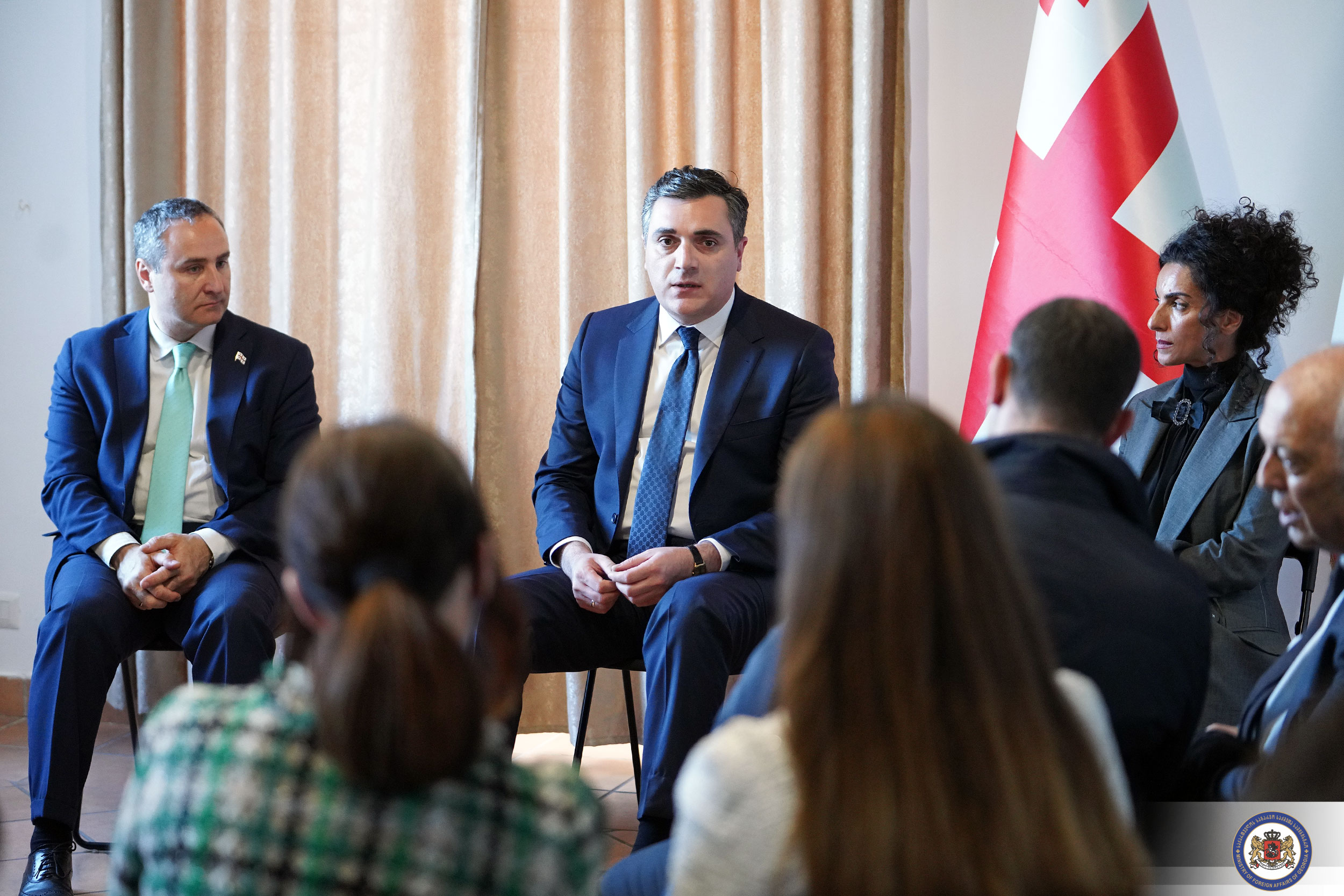 ილია დარჩიაშვილი იტალიაში ქართული დიასპორული ორგანიზაციების წარმომადგენლებს შეხვდა