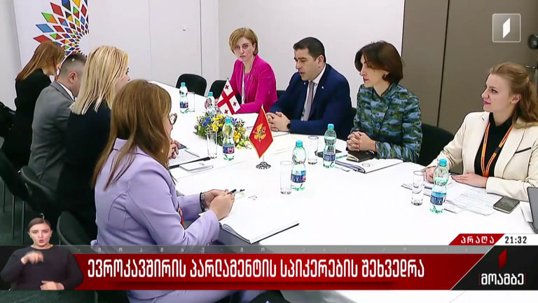 ევროკავშირის პარლამენტის სპიკერების შეხვედრა