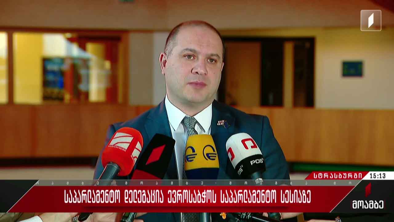 ქართული დელეგაცია ევროსაბჭოს საპარლამენტო სესიაზე