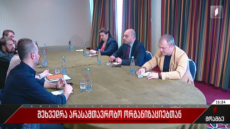 შეხვედრა არასამთავრობო ორგანიზაციებთან