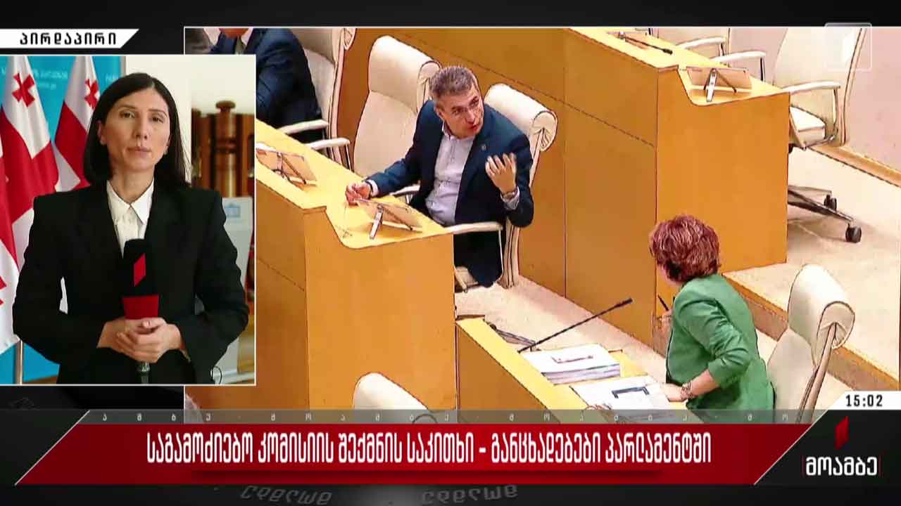 საგამოძიებო კომისიის შექმნის საკითხი - განცხადებები პარლამენტში