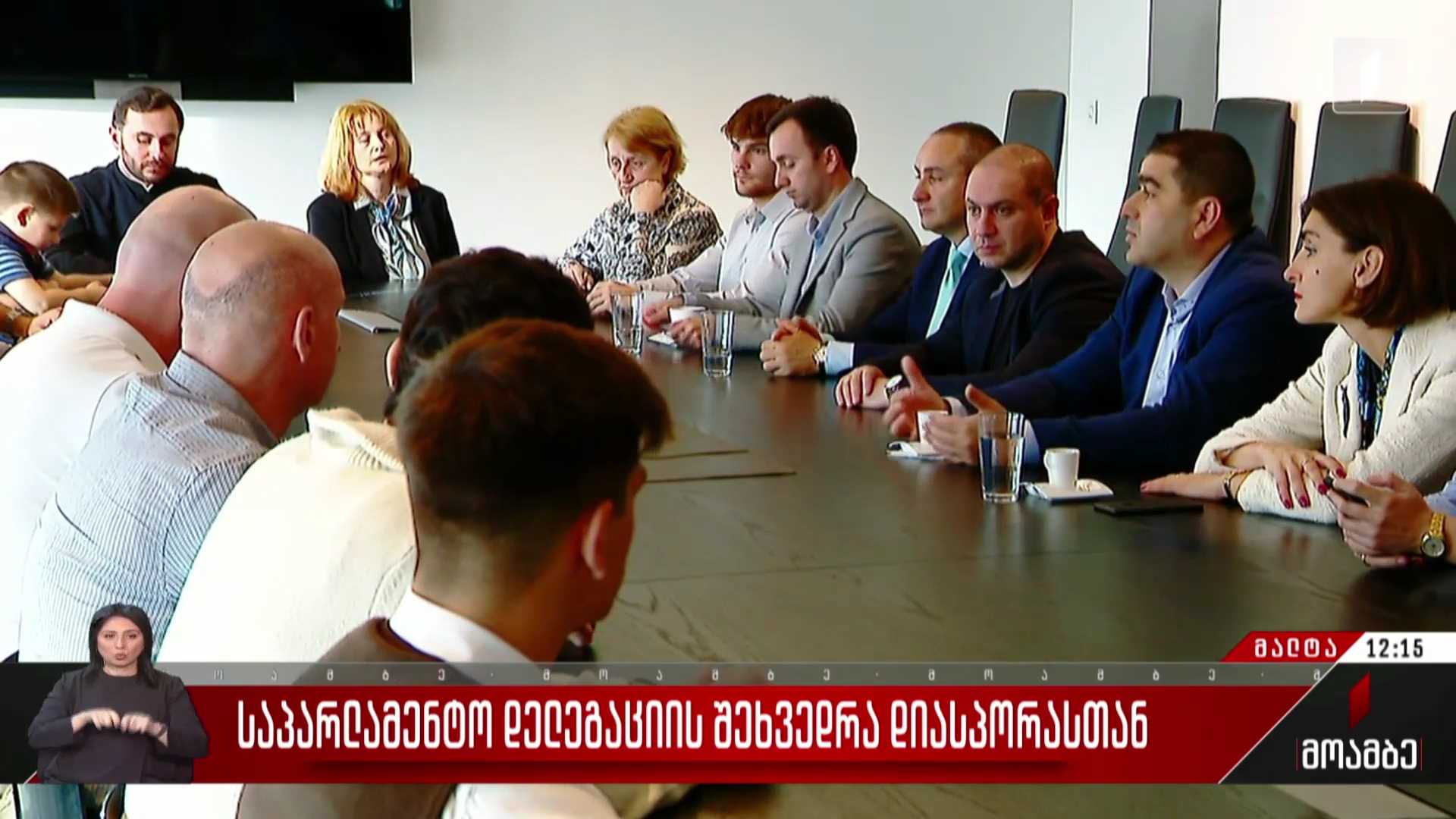 საპარლამენტო დელეგაციის შეხვედრა დიასპორასთან