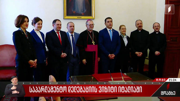 საპარლამენტო დელეგაციის ვიზიტი იტალიაში