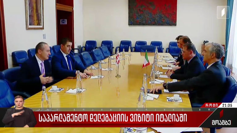 საპარლამენტო დელეგაციის ვიზიტი იტალიაში