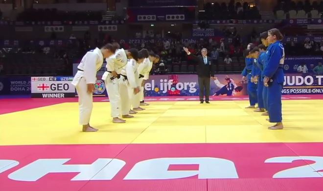 ძიუდო I საქართველოს ნაკრები მსოფლიო ჩემპიონატზე შერეულ გუნდურ ასპარეზობაში მესამე ადგილისთვის იჭიდავებს [ვიდეო] #1TVSPORT