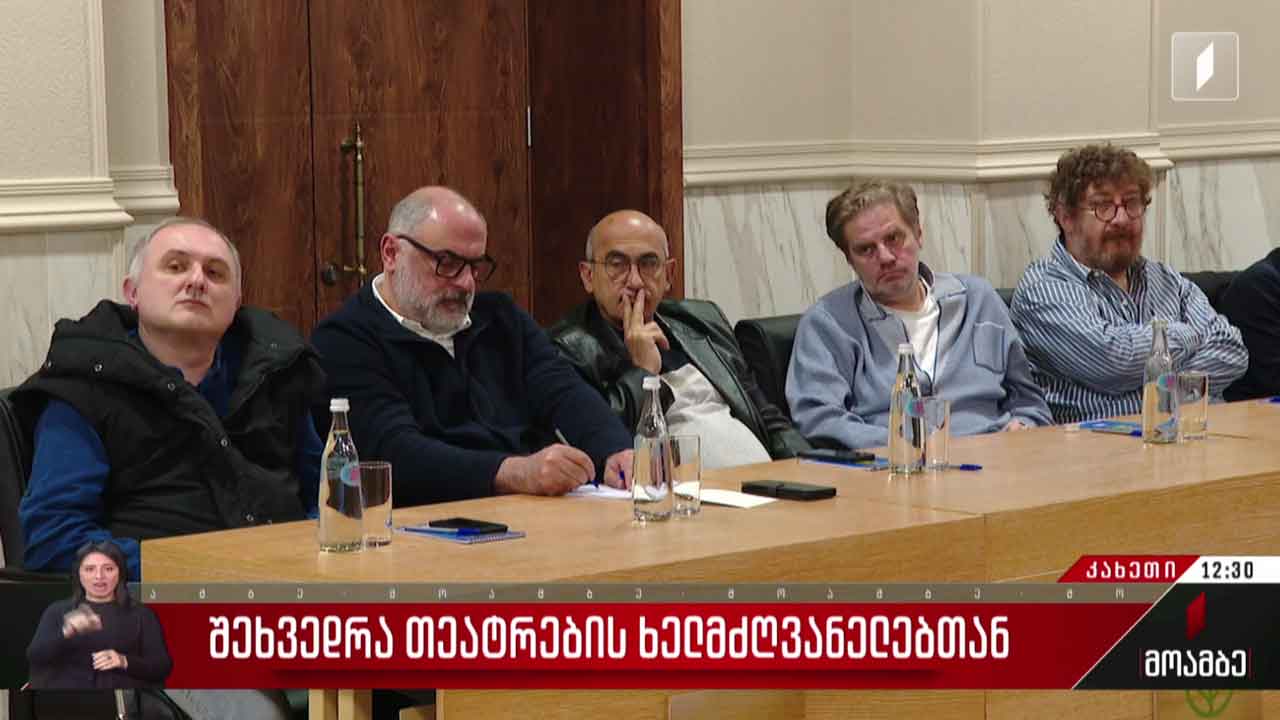 შეხვედრა თეატრების ხელმძღვანელებთან