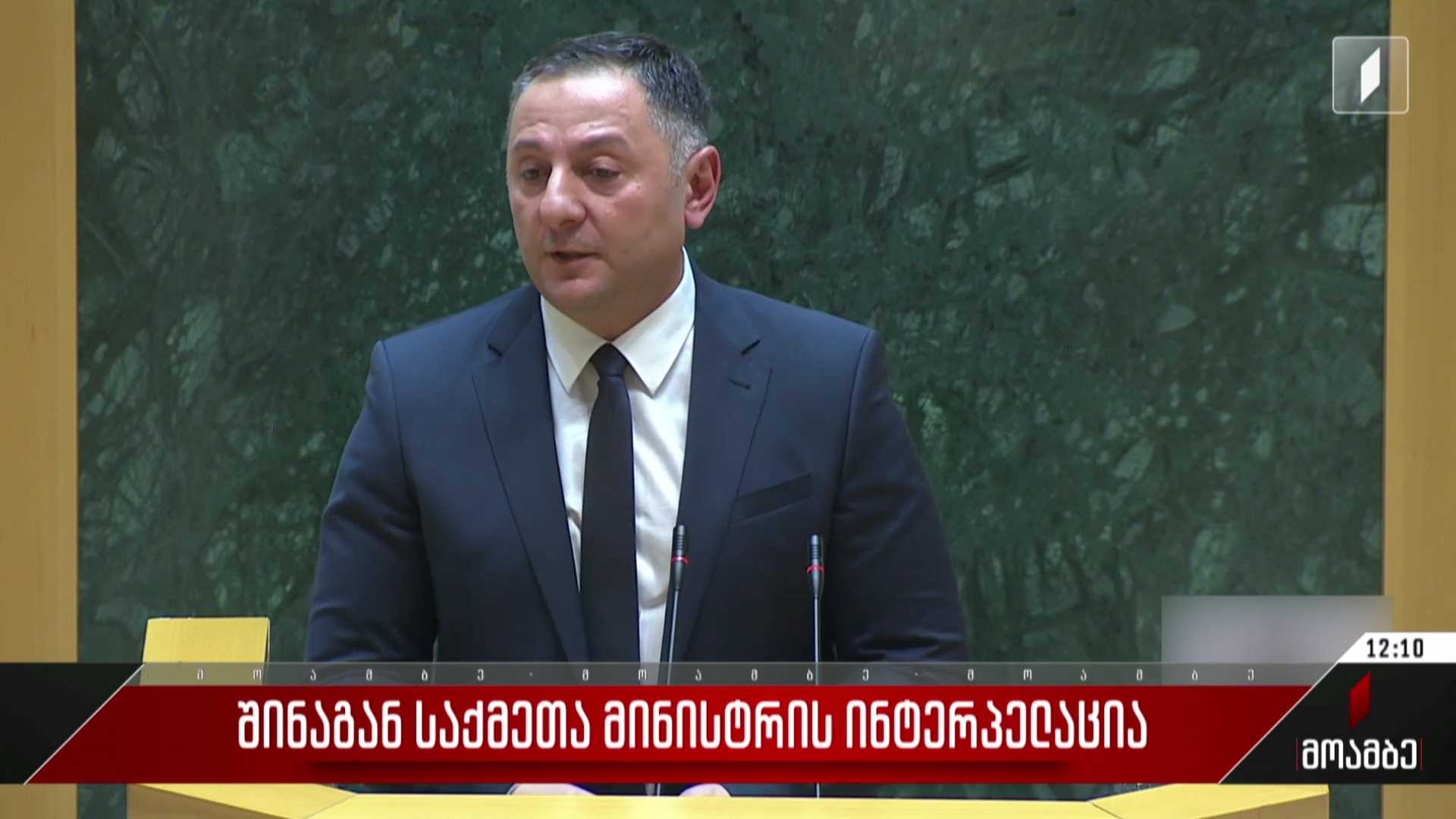 შინაგან საქმეთა მინისტრის ინტერპელაცია