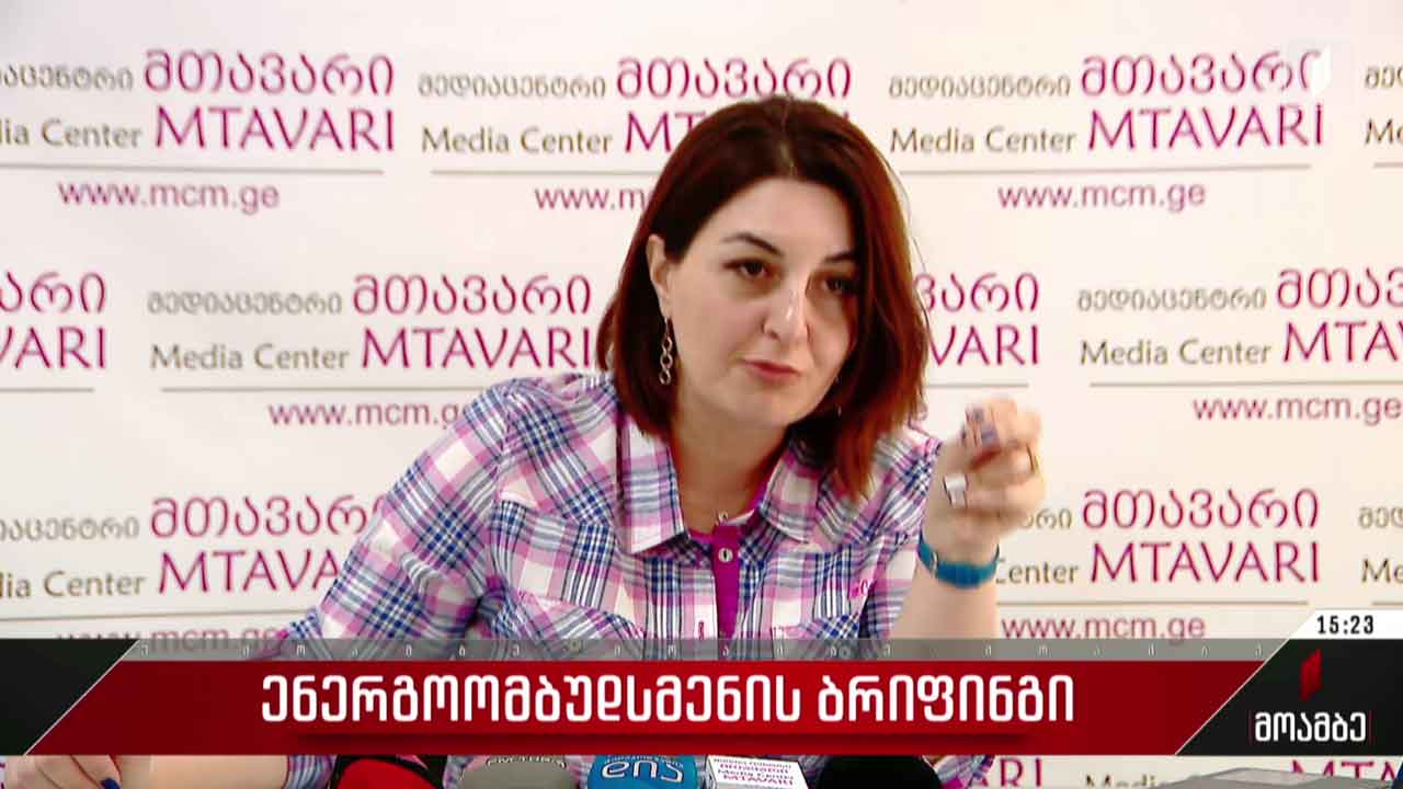 ენერგოომბუდსმენის ბრიფინგი