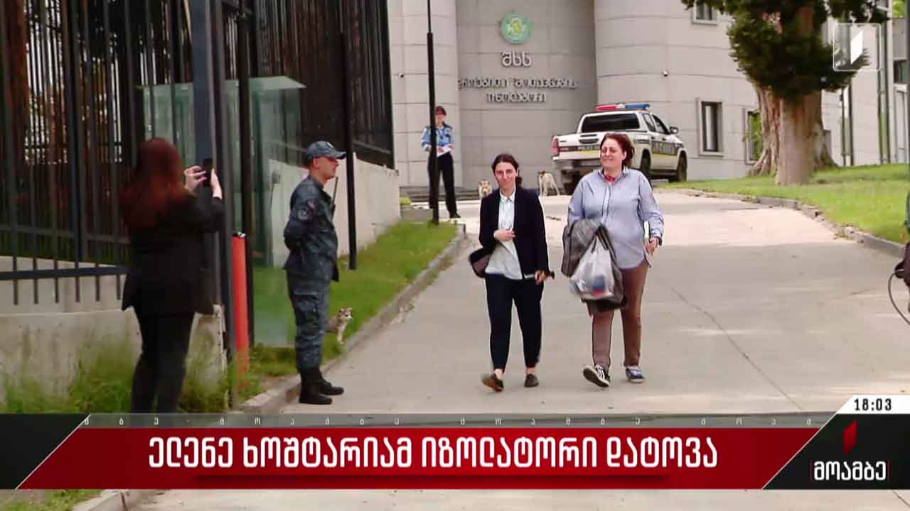 ელენე ხოშტარიამ იზოლატორი დატოვა