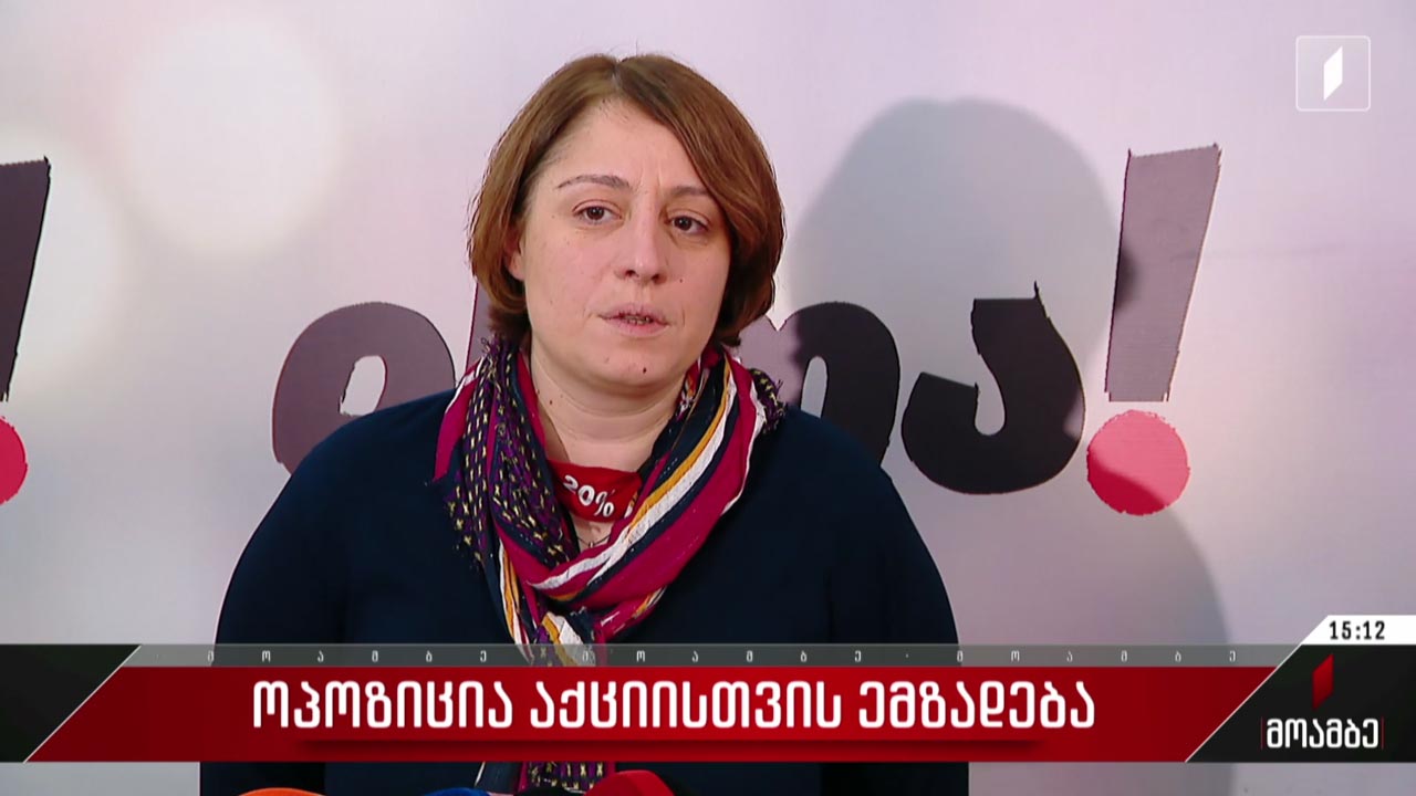 ოპოზიცია აქციისთვის ემზადება