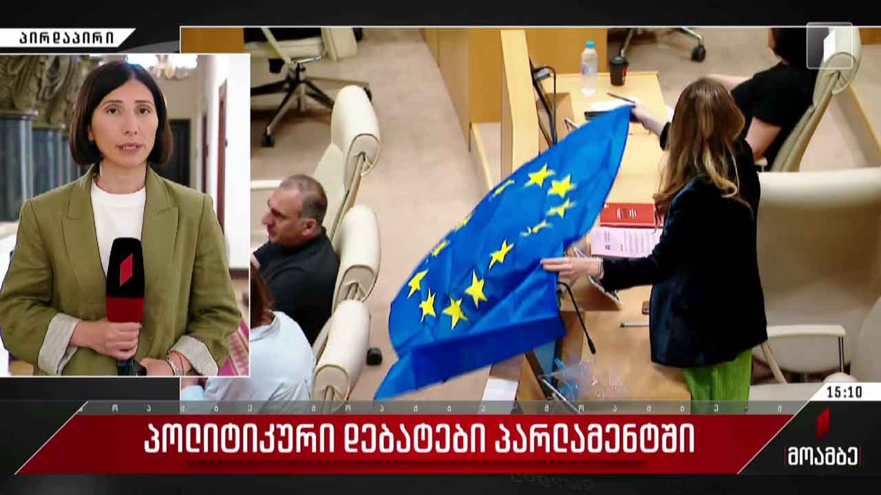 პოლიტიკური დებატები პარლამენტში
