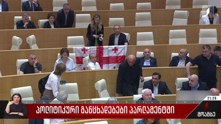 პოლიტიკური განცხადებები პარლამენტში