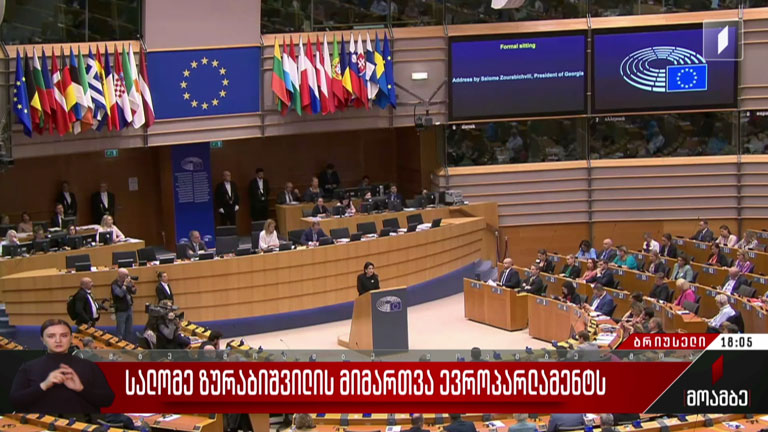 სალომე ზურაბიშვილის მიმართვა პარლამენტს