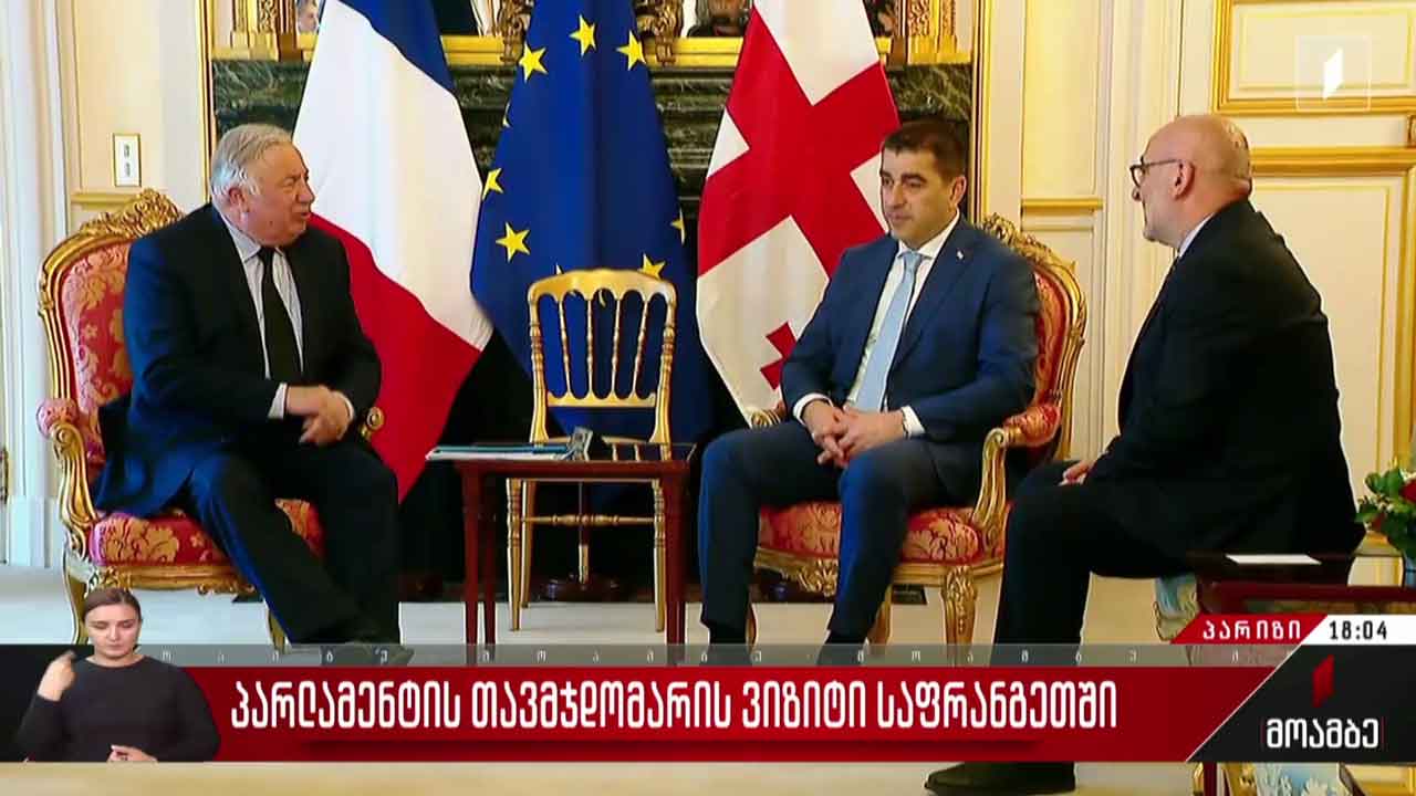 პარლამენტის თავმჯდომარის ვიზიტი საფრანგეთში