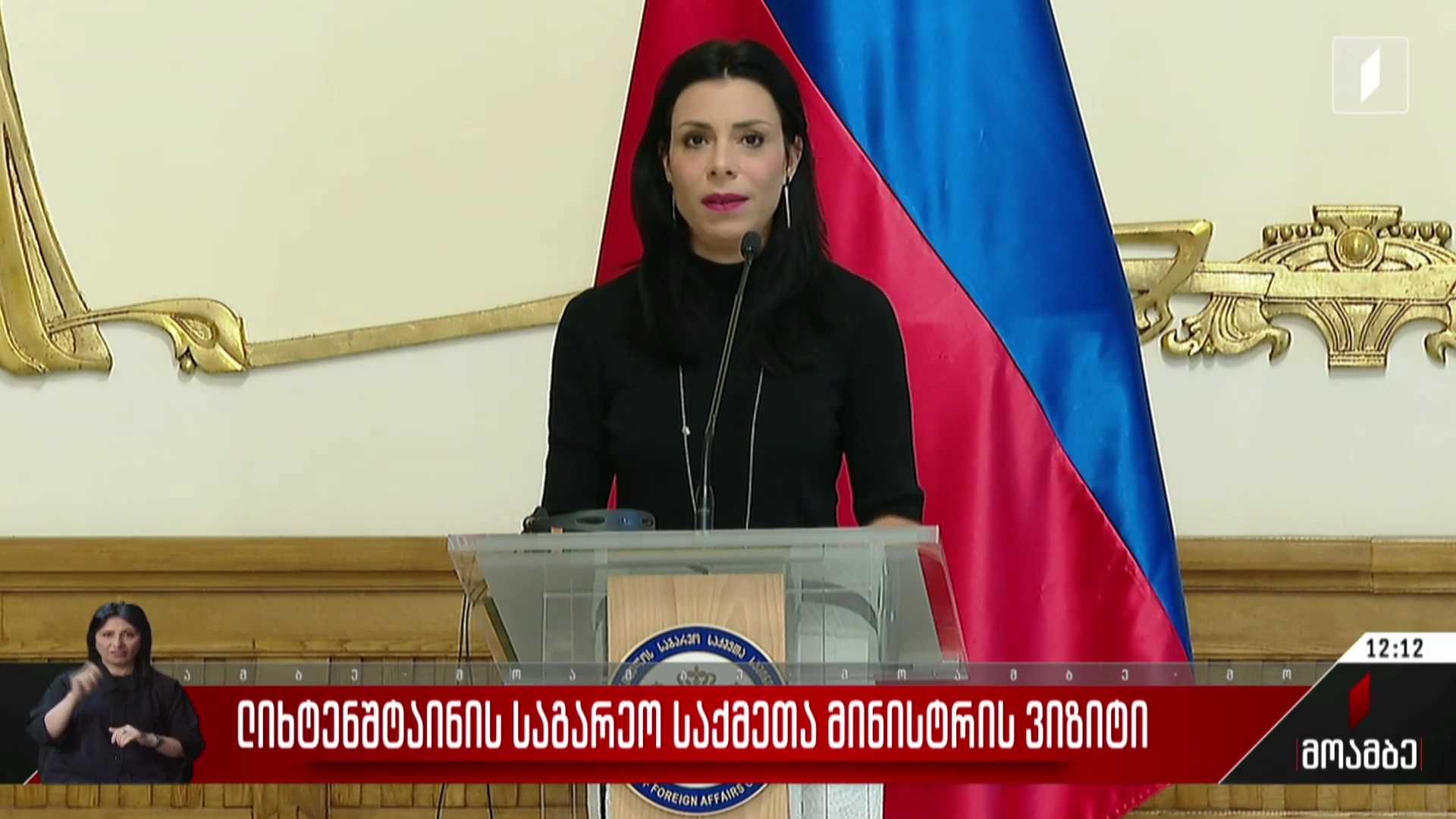 ლიხტენშტაინის საგარეო საქმეთა მინისტრის ვიზიტი