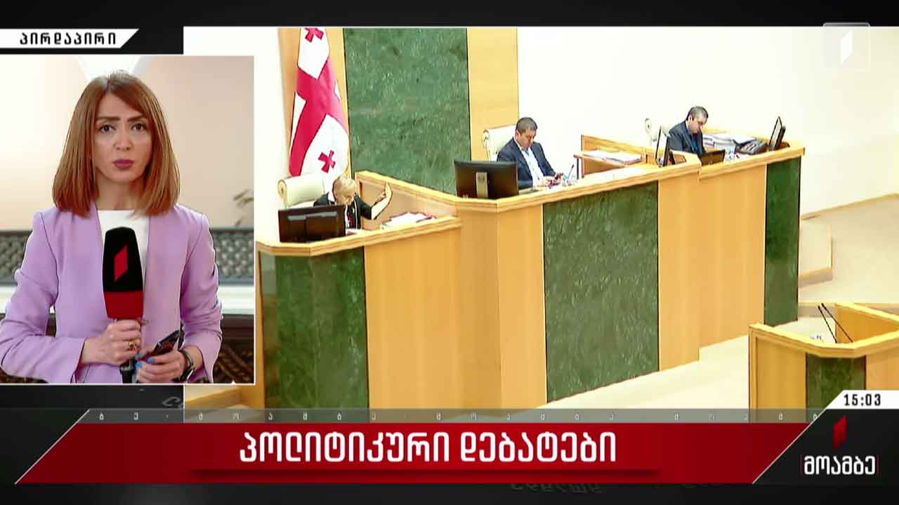 პოლიტიკური დებატები პარლამენტში