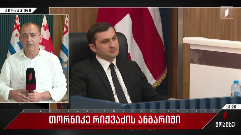 თორნიკე რიჟვაძის ანგარიში