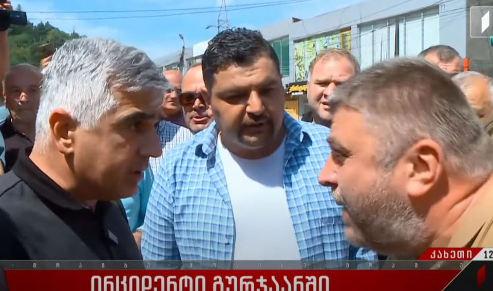 გურჯაანში „ნაციონალური მოძრაობის“ წარმომადგენლებს დაუპირისპირდნენ